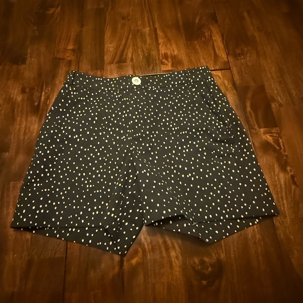 CAbi Black and White Polka Dot Women Shorts